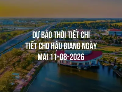 Dự báo thời tiết chi tiết cho Hậu Giang ngày mai 11-08-2026