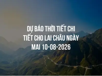 Dự báo thời tiết chi tiết cho Lai Châu ngày mai 10-08-2026