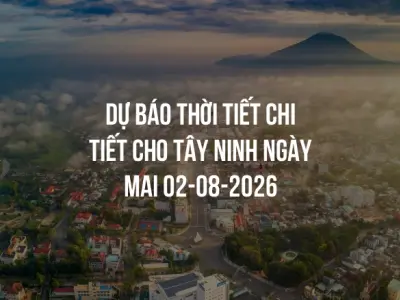 Dự báo thời tiết chi tiết cho Tây Ninh ngày mai 02-08-2026