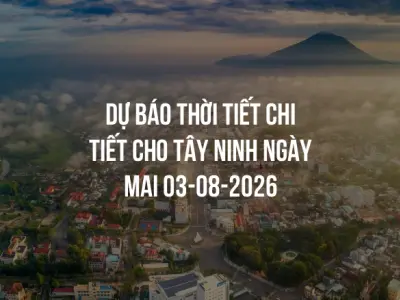 Dự báo thời tiết chi tiết cho Tây Ninh ngày mai 03-08-2026