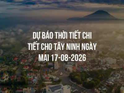 Dự báo thời tiết chi tiết cho Tây Ninh ngày mai 17-08-2026