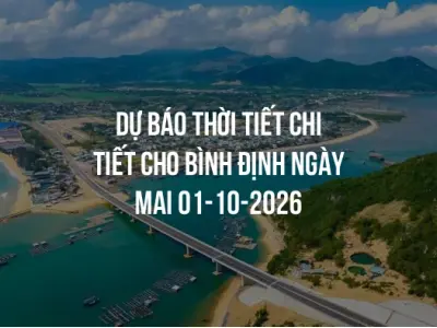 Dự báo thời tiết chi tiết cho Bình Định ngày mai 01-10-2026