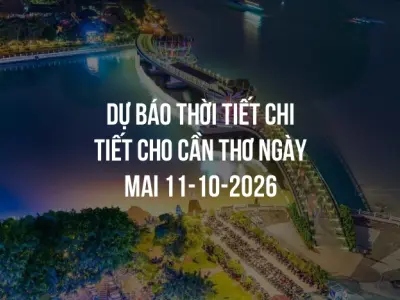 Dự báo thời tiết chi tiết cho Cần Thơ ngày mai 11-10-2026