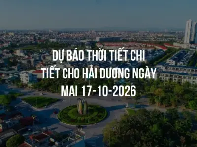 Dự báo thời tiết chi tiết cho Hải Dương ngày mai 17-10-2026