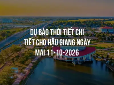 Dự báo thời tiết chi tiết cho Hậu Giang ngày mai 11-10-2026