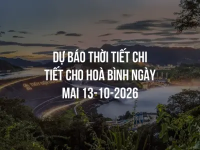 Dự báo thời tiết chi tiết cho Hoà Bình ngày mai 13-10-2026