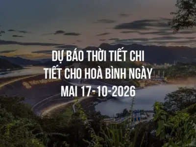 Dự báo thời tiết chi tiết cho Hoà Bình ngày mai 17-10-2026